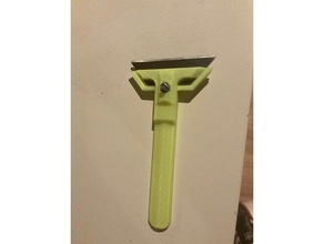 maquinilla de afeitar raspador mano herramientas corte cortador lasercut hoja titular seguridad stanley cuchillo 3d print model - Mito3D