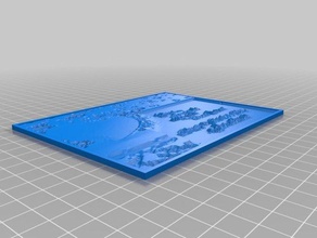 Sevgililer 2 d sanat özelleştirilmiş 3d print model - Mito3D