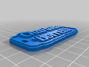 tag4 keychains customized 3d print model - Mito3D