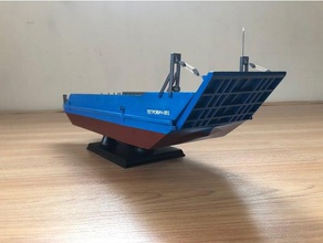 model sea scowl vehicles 3dmodel vessel 3d print model - Mito3D