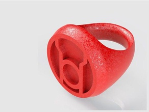 rojo anillo de linterna el traje lantern corps 3d print model - Mito3D