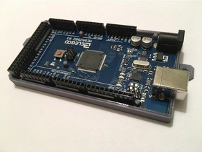 arduino mega 2560 completa inferior de la placa cubierta tornillos montaje mod electrónica caso 3d print model - Mito3D