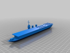 uss independence 3d la impresión portaaviones de marina estados unidos 3d print model - Mito3D