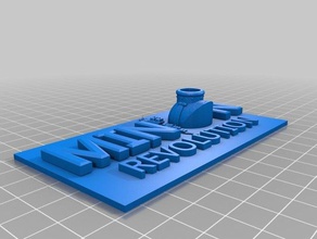 minion revolution sign games 3d print model - Mito3D