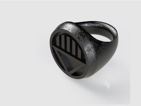 negro anillo de linterna el traje lantern corps 3d print model - Mito3D