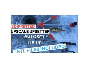 upscale upsetter auto set tip-up sport outdoors automatic fish fisherman fishing bass cool print ice jaw jacker tip up tipup 3d print model - Mito3D