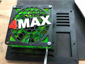 80 mm fan ızgarası 4max hex 3d yazıcı parçalar anycubic 3d print model - Mito3D