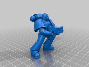 personalizado space marine jogos 40k ezza warhammer 3d print model - Mito3D