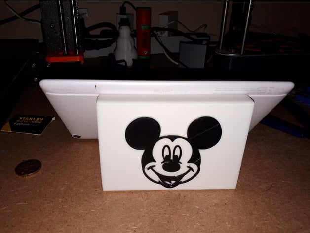 support tablette mickey 3D print model - Mito3D