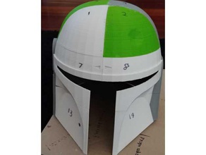 boba fett helmet dented version credit goes rafal works costume 3d print model - Mito3D