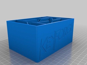 keyforge quattro mazzo token casella combinata giocattolo gioco accessori deck box 3d print model - Mito3D