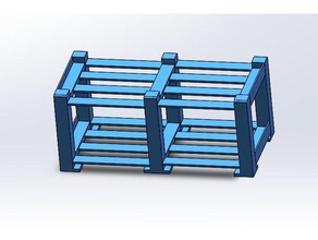 simple rack ménage 3d print model - Mito3D
