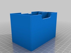simples keyforge duplo deck box brinquedo jogo os acessórios baralho de caixa 3d print model - Mito3D