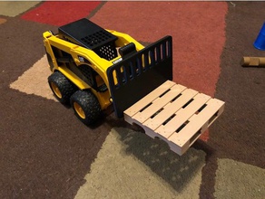 forklift attachment bruder skid steer construction toys 3d print model - Mito3D