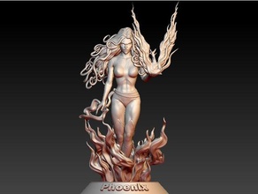 phoenix xmen 3d printing marvel x-men 3d print model - Mito3D
