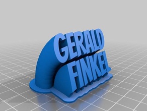 gerald finkel de la oficina personalizado 3d print model - Mito3D