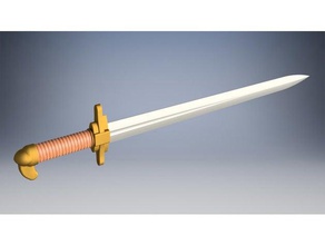piedmont v2 props cosplay prop weapon sword swords 3d print model - Mito3D