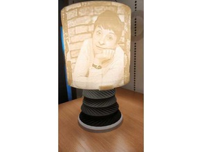 lithophane led-Lampe remix-Unterstützung Dekor Lampenschirm led-Licht litophane Lampe 3d print model - Mito3D