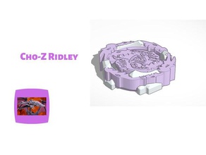 cho-z ridley 3d impressão beyblade de ruptura explosão da camada super smash bros theslashfive 3d print model - Mito3D