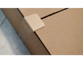 cardboard box closing lip organization 3d print model - Mito3D