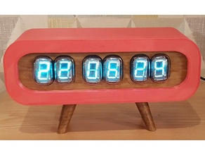 retro nixievfd clock iv-22 electronics iv22 nixie tube 3d print model - Mito3D