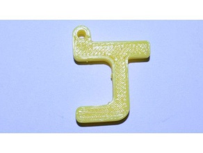 alphabet keychain keychains 3d print model - Mito3D
