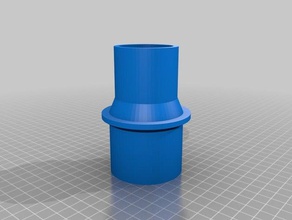 adattatore per tubo garage vac parti personalizzato 3d print model - Mito3D