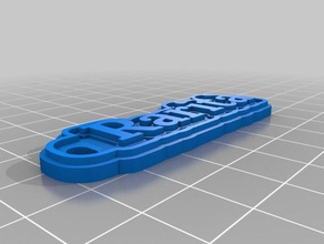 rarit&agrave Schlüsselanhänger angepasst 3d print model - Mito3D