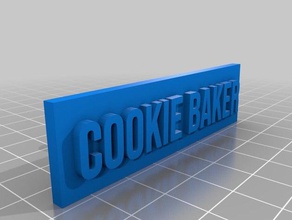 cookie doe baker timbre 3d de l'impression le cutter 3d print model - Mito3D