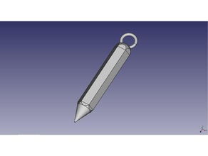 llavero lapiz Schlüsselanhänger 3d print model - Mito3D