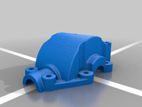 bsd racing rear differential housing 15th scale parts 3d print model - Mito3D