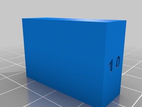 10 20 30 mm test cube 3d printing tests calibration print 3d print model - Mito3D