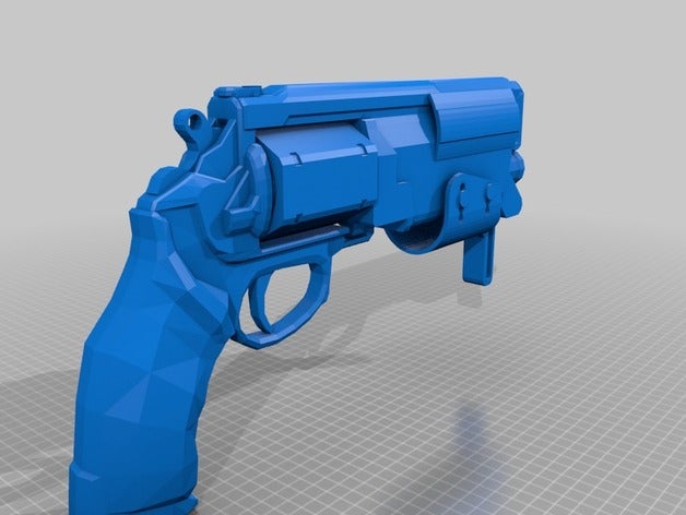 bourrage de crâne mk27 canon à main 3d l'impression cosplay destin arme feu prop 3D print model - Mito3D