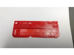 ziro pla red swatch 3d de l'imprimante accessoires personnalisé 3d print model - Mito3D