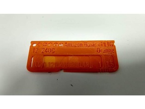 amazon basics petg naranja muestra 3d de la impresora accesorios personalizado 3d print model - Mito3D