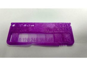 ziro pla trans purple swatch 3d Drucker - Zubehör angepasst 3d print model - Mito3D