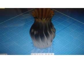 vaso spirale fleur art pot 3d print model - Mito3D