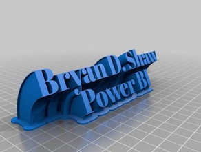 bryan shaw abril fatface office customized 3d print model - Mito3D