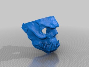 general kaels skull mask costume 3d print model - Mito3D