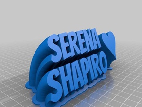 serena shapiro office personalizzato 3d print model - Mito3D