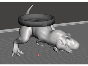 tyrannosaur-mount Spiele dnd Miniatur dungeons dragons tyrannosaurus rex 3d print model - Mito3D