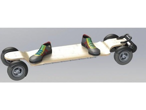 elektrikli kaykay arabası tekerlek guard kasnak kapağı motor koruma kolu araç 28 mm elektrik longboard esk8 3d print model - Mito3D