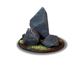 fantezi kayalar arazi dağılım 3d baskı 28 mm 28mmscale dnd minyatür rpg wargaming 3d print model - Mito3D