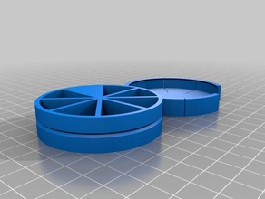 my customized pill box click fit containers 3d print model - Mito3D
