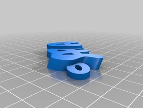 özelleştirilmiş iamburnys benim adı sara v2text Anahtarlık 3d print model - Mito3D