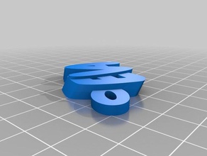 my customized iamburnys v2text name eva keychains 3d print model - Mito3D