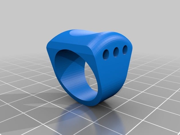 anello bague gioielli 3D print model - Mito3D