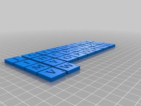 abc de scrabble azulejos signos logotipos 3d print model - Mito3D