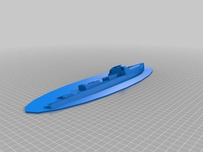 o afundamento de 1100 s-100 schnellboot e-barco veículos 3d print model - Mito3D