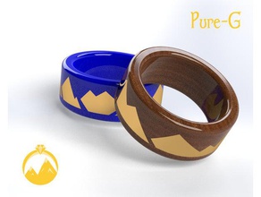 mountain rings mountainrings 3d print model - Mito3D